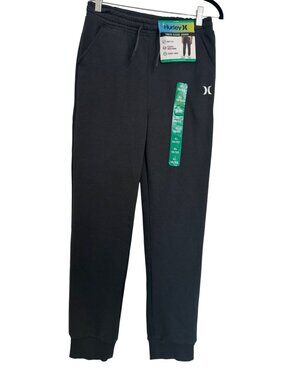 Hurley Youth Fleece Jogger Size XL 18/20 NWT Dark Gray Pockets 28” Inseam